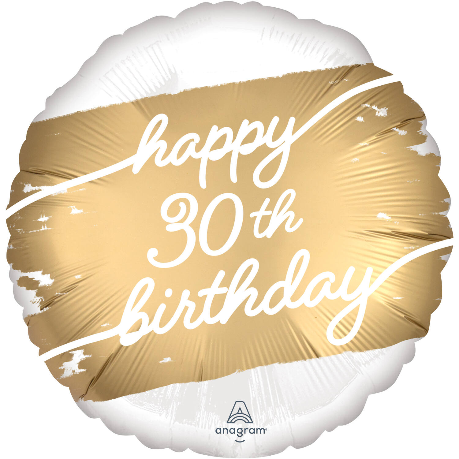Foil balloon - "Happy 30th Birthday" - 45 cm